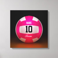 Équipe de volley-ball rose vif