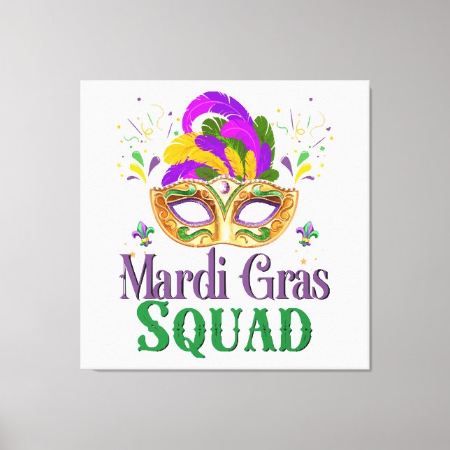 Toile Équipe Mardi Gras (Recto)
