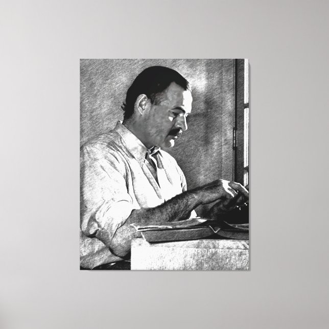 Toile Ernest Hemingway au Kenya (Recto)