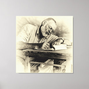 Toile Ernest Hemingway au Kenya