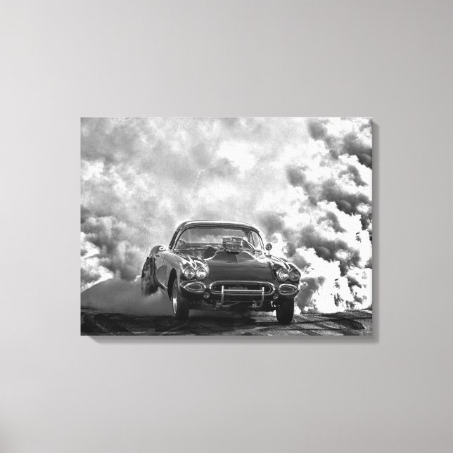 Toile Éruption de la corvette en 1958 (Recto)