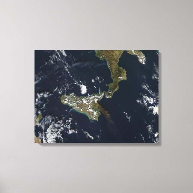 Toile Éruption du mont Etna en Sicile (Recto)