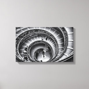 Toile Escalier en noir et blanc