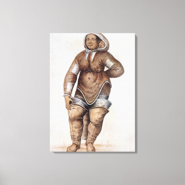 Toile Eskimo femme et bébé (Recto)