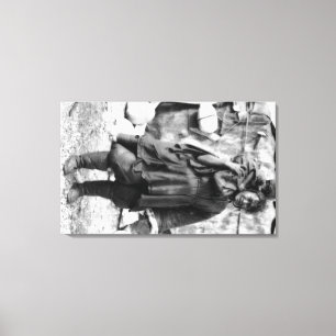 Toile Eskimo, femme et enfant en Alaska Photographie