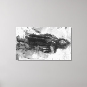 Toile Eskimo Girl in a Parka in Nome, Alaska