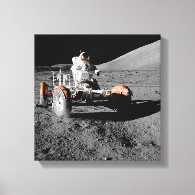 Toile espace buggy de l'astronaute d'atterrissage de lun (Recto)