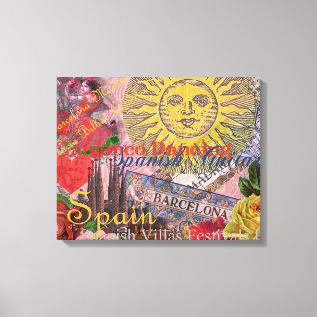 Toile Espagne Sunshine Espagnol Travel Art (Recto)