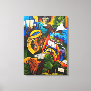 Toile Espoir au lever de soleil 2007