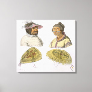 Toile Esquimaux d'Amérique du Nord (gravure de couleur)