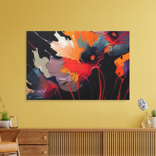 Toile Essence du jardin I – Expression nocturne
