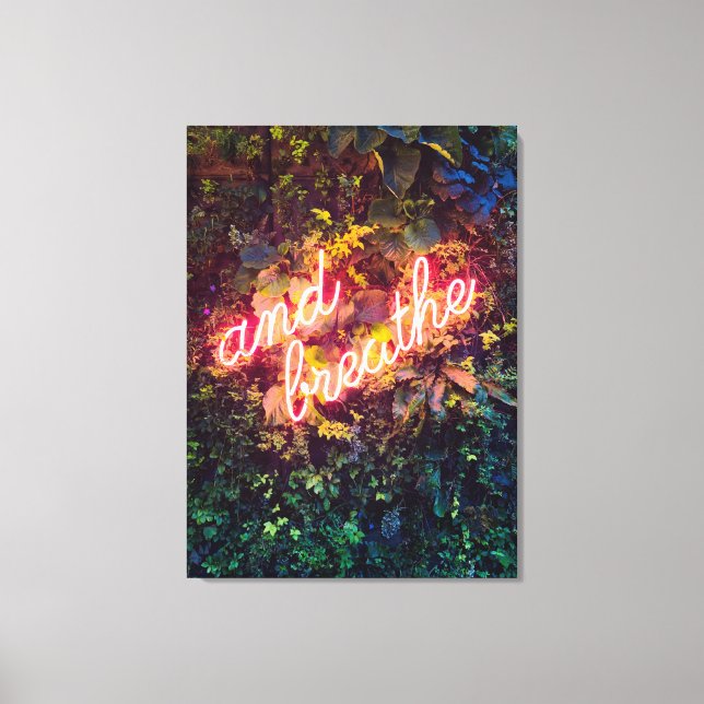 Toile Et Breathe Neon Sign (Recto)