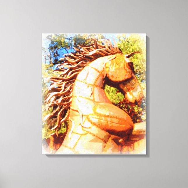 Toile étalon mustang (Recto)