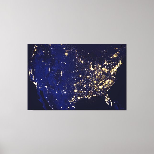 Toile États-Unis D'Amérique De L'Espace (Recto)