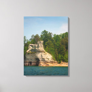 Toile États-Unis, Michigan. Formation rocheuse Miner's C