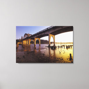 Toile États-Unis, Oregon, Florence. Pont de Siuslaw et