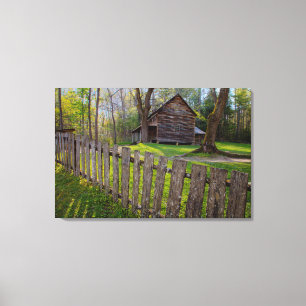 Toile États-Unis, Tennessee, cabane à Cades Cove