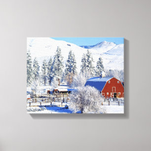 Toile États-Unis, Washington, Methow Valley, Granges dan