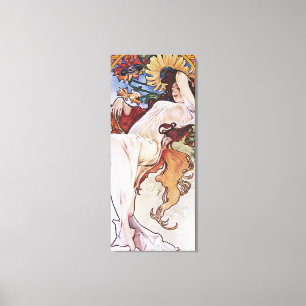 Toile Été (quatre saisons), Alphonse Mucha Imprimer