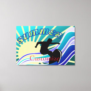 Toile Été Surf Fun Thunder_Cove