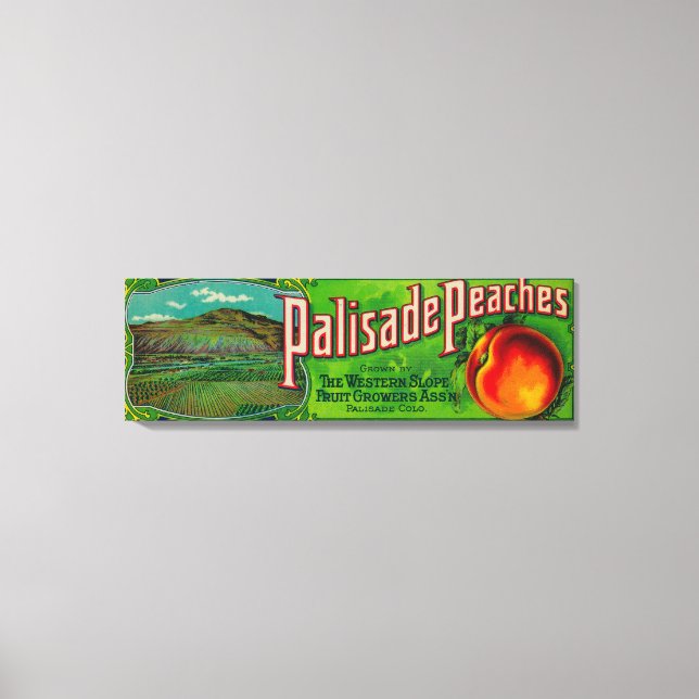 Toile Étiquette Palisade Peach (Recto)