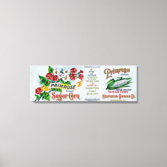 Toile ÉtiquetteHoopeston, IL (Recto)