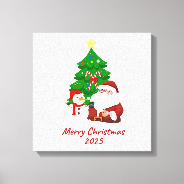 Toile étirée de Noël (Recto)