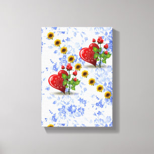 Toile étirée Imprimer Fête des Mères Floral