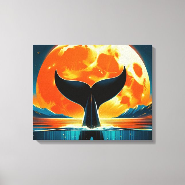 Toile étirée Imprimer Orca (Recto)