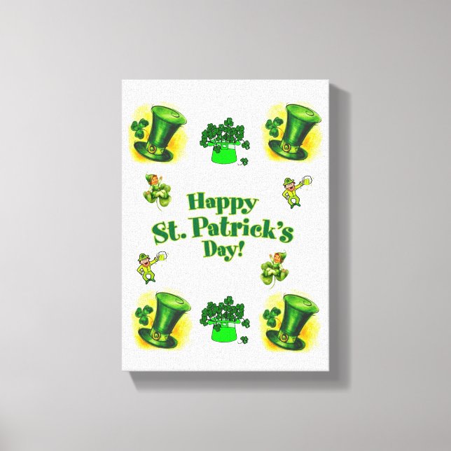 Toile étirée Imprimer Saint Patrick's Day (Recto)