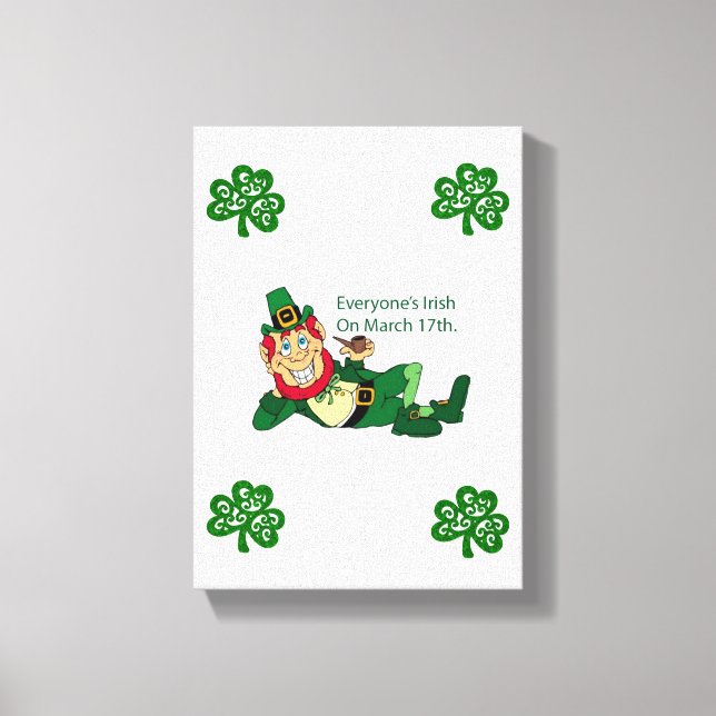 Toile étirée Imprimer Saint Patrick's Day (Recto)