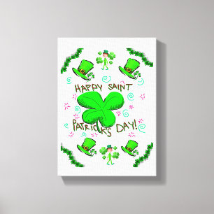 Toile étirée Imprimer Saint Patrick's Day