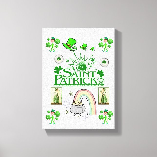 Toile étirée Imprimer Saint Patrick's Day (Recto)