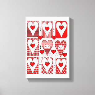 toile étirée Imprimer Saint-Valentin