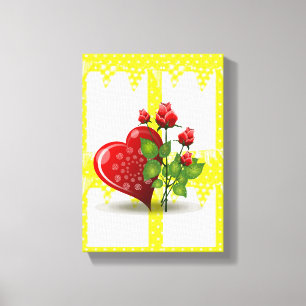 toile étirée Imprimer Saint-Valentin