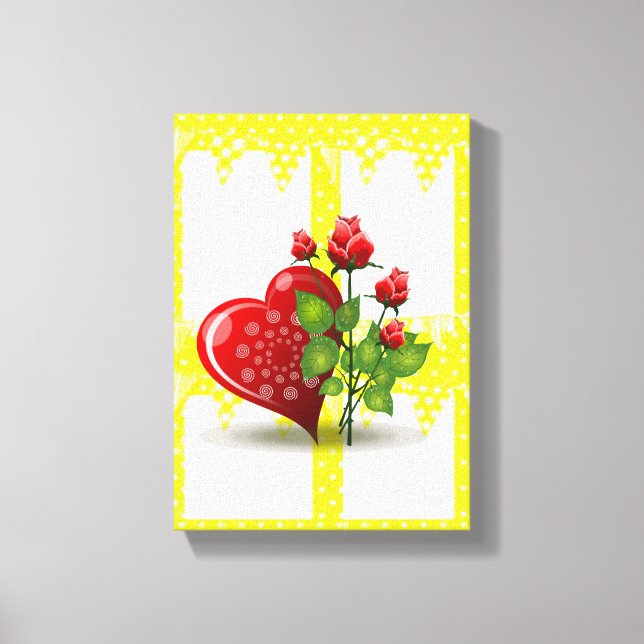 toile étirée Imprimer Saint-Valentin (Recto)