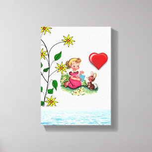 toile étirée Imprimer Saint-Valentin