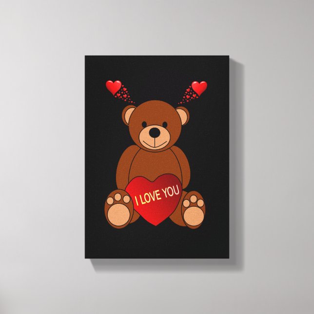 toile étirée Imprimer Saint-Valentin (Recto)