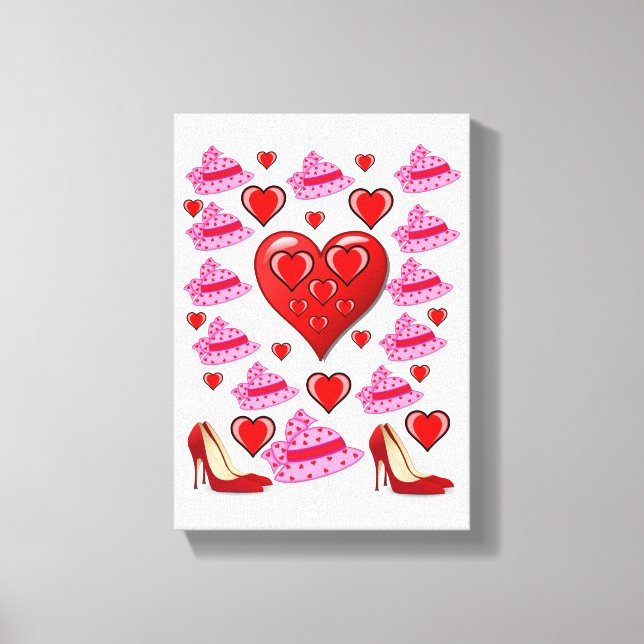 toile étirée Imprimer Saint-Valentin (Recto)