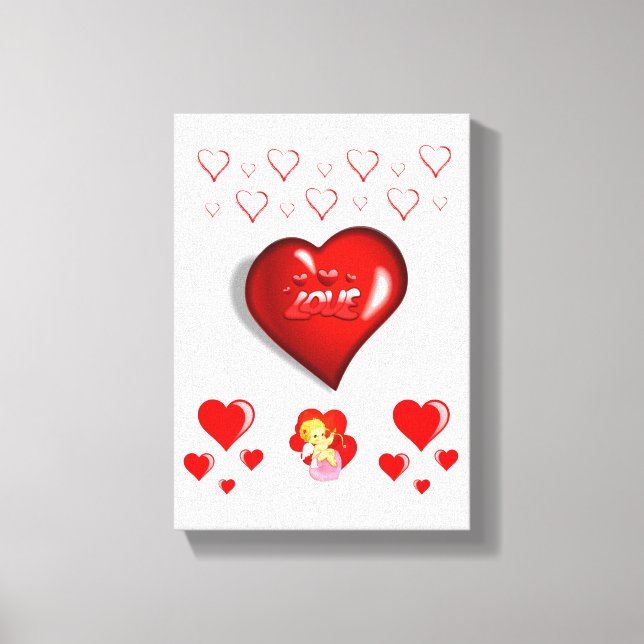 toile étirée Imprimer Saint-Valentin (Recto)