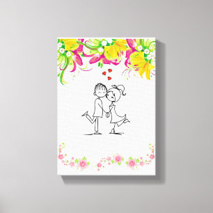 toile étirée Imprimer Saint-Valentin