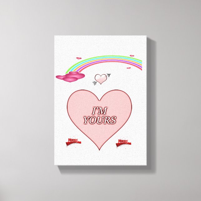 toile étirée Imprimer Saint-Valentin (Recto)