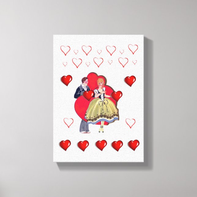 toile étirée Imprimer Saint-Valentin (Recto)