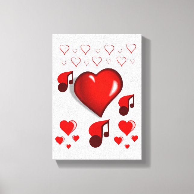 toile étirée Imprimer Saint-Valentin (Recto)