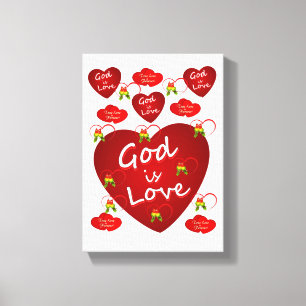 toile étirée Imprimer Saint-Valentin