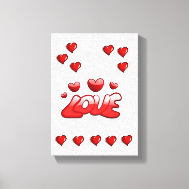 toile étirée Imprimer Saint-Valentin (Recto)