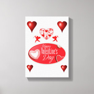 toile étirée Imprimer Saint-Valentin