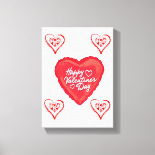 toile étirée Imprimer Saint-Valentin