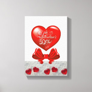 toile étirée Imprimer Saint Valentin Vintage