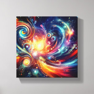Toile étirée Imprimer Univers